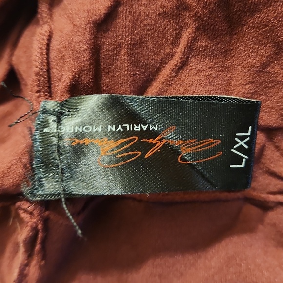 Burgundy opaque tights L/XL - Picture 3 of 6